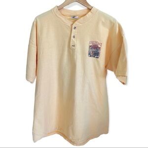 Vintage 2001 Adirondack Hot Rod Show Lake George, NY Shirt Top Yellow Size XXL